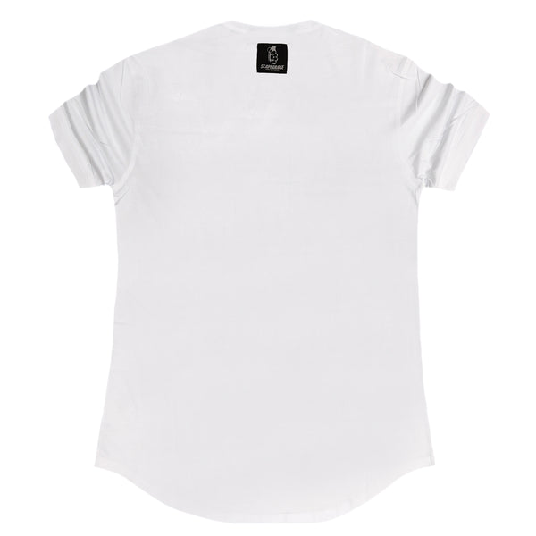 Scapegrace orange hydrodip logo tee - white