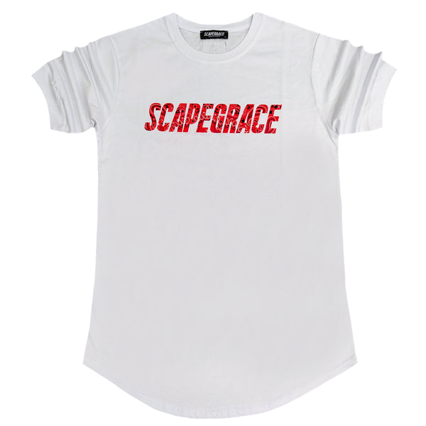 Scapegrace orange hydrodip logo tee - white