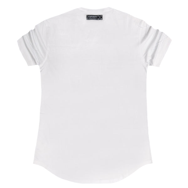 Scapegrace red box logo tee - white