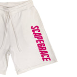 Scapegrace - SC22225 - pink logo shorts - white