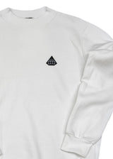 TONY COUPER Ανδρικό μακρυμάνικο φούτερ Diamond Logo -Λευκό SC25/3
