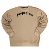 Scapegrace - SC340916 - front logo crewneck - brown