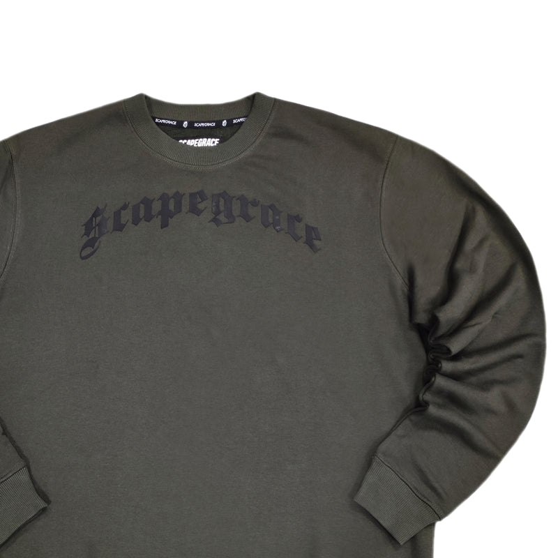 Scapegrace - SC340916 - front logo crewneck - khaki