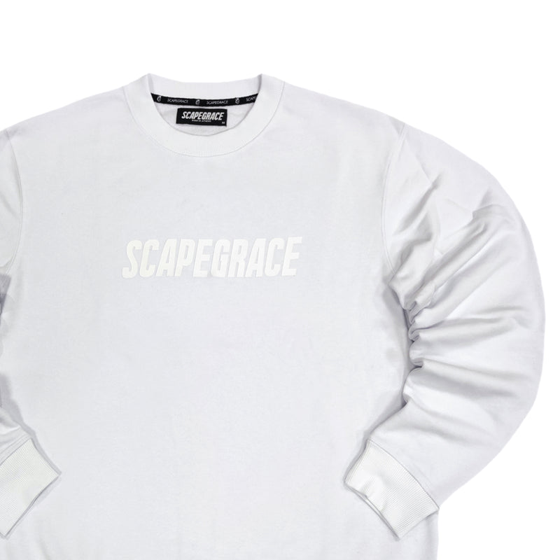 Scapegrace - SC340916 - front logo crewneck - white