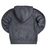 Scapegrace - SC6B1599-G - sherpa fleece hoodie - grey