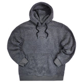 Scapegrace - SC6B1599-G - sherpa fleece hoodie - grey