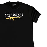 Scapegrace - SCB-1901AK - gold ak t-shirt - black