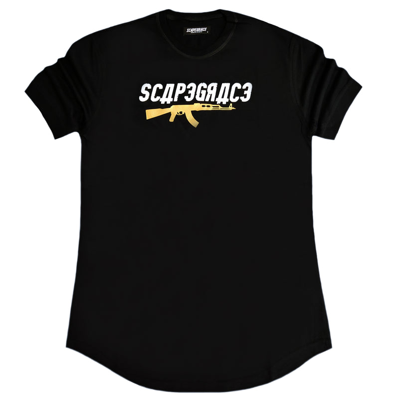 Scapegrace - SCB-1901AK - gold ak t-shirt - black