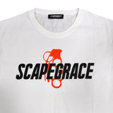 Scapegrace - SCB-1930BO - orange scape logo t-shirt - white