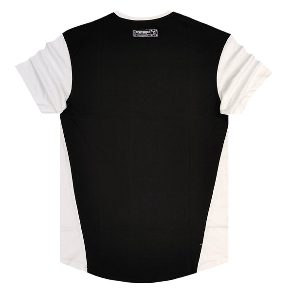 Scapegrace black back t-shirt - white