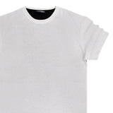 Scapegrace black back t-shirt - white