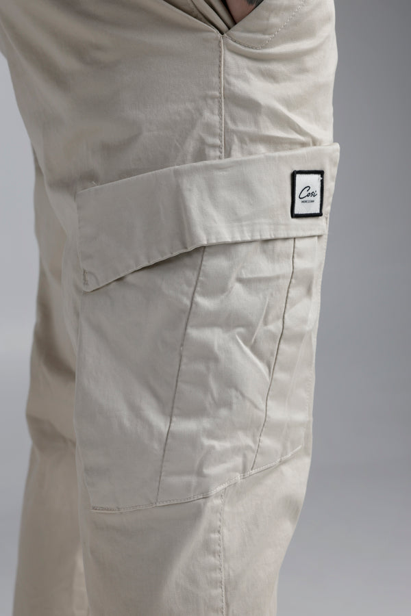 Ανδρικό Παντελόνι Kάργκο  Cosi jeans - 65-sento - SS25 - cargo pants μπεζ