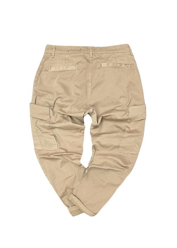 Ανδρικό παντελόνι κάργκο Cosi Jeans - 65 -SENTO - cargo pants regular fit μπεζ
