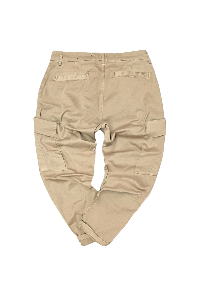 Ανδρικό παντελόνι κάργκο Cosi Jeans - 65 -SENTO - cargo pants regular fit μπεζ
