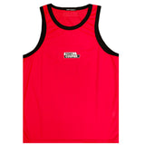 Tony couper - SL21/08 - sleeveless logo tee - red