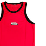 Tony couper - SL21/08 - sleeveless logo tee - red