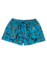 Ανδρικό μαγιό Tony Couper - SM19/7 - letters swimshorts μπλε