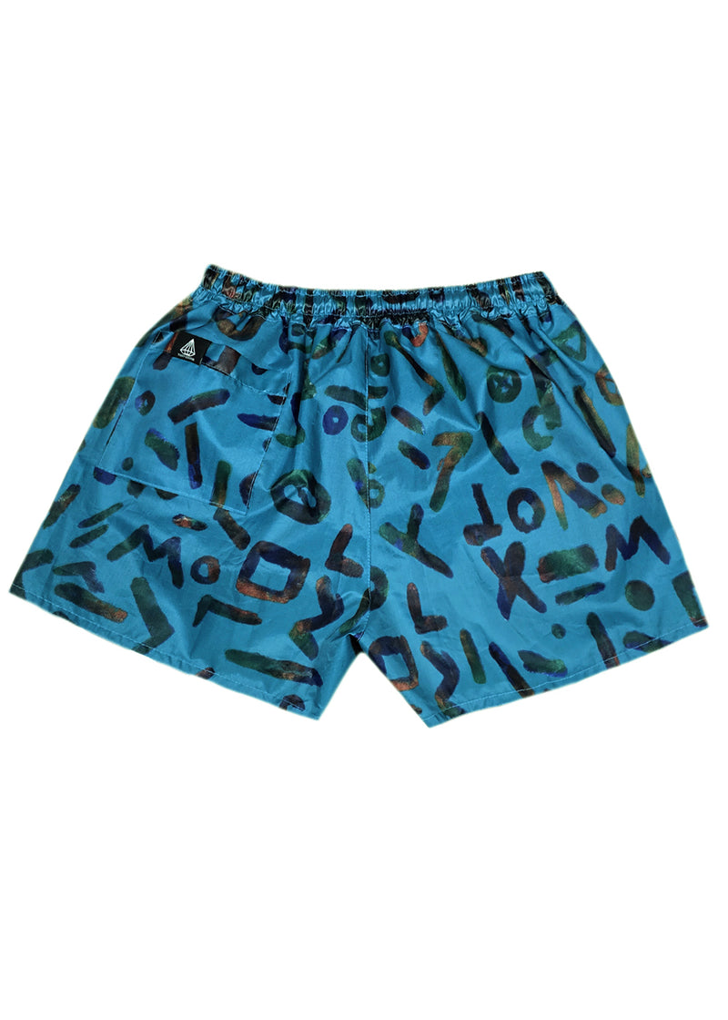 Ανδρικό μαγιό Tony Couper - SM19/7 - letters swimshorts μπλε