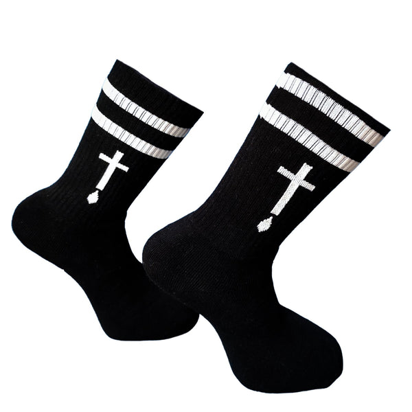V-tex socks cross - black