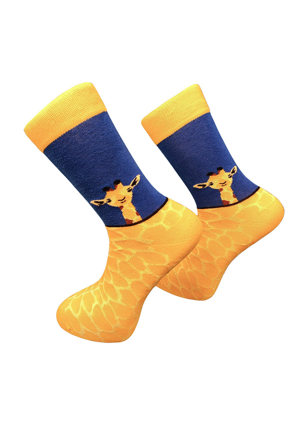 Μακριές Κάλτσες V-tex socks - SOCKS-GIRAFFE κίτρινο