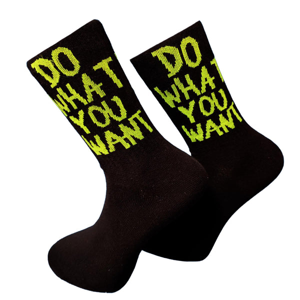 V-tex socks what you want - black/bright green