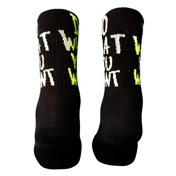 V-tex socks what you want - black/bright green