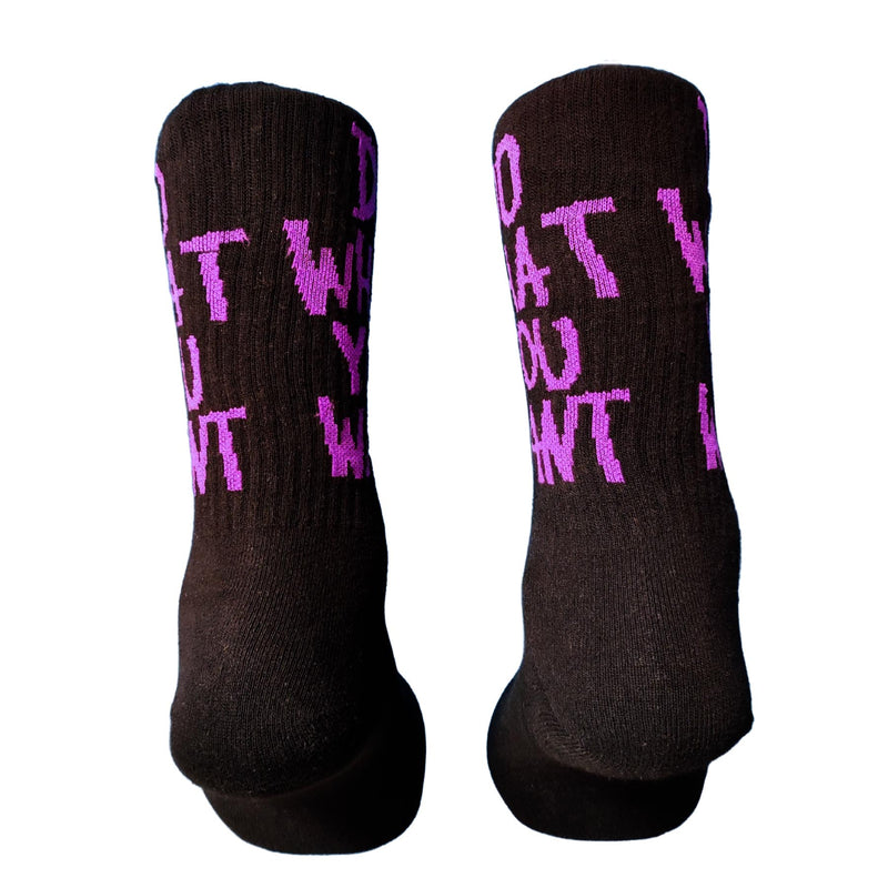 V-tex socks what you want - black/purple