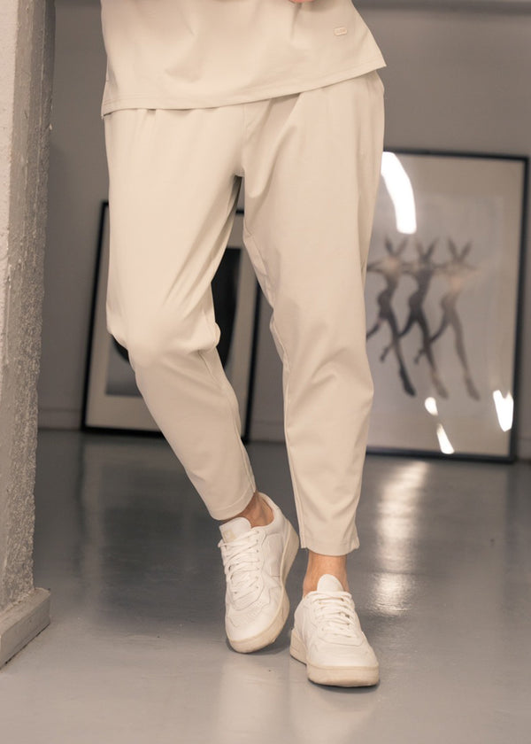 Ανδρικό υφασμάτινο παντελόνι Close Society - SP25-10 - simple oversized pants μπεζ