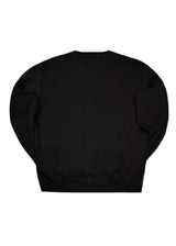 Ανδρικό φούτερ ανοιξιάτικο χωρίς χνούδι Close society-SP27-701-black logo sweatshirt μαύρο