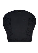 Ανδρικό φούτερ ανοιξιάτικο χωρίς χνούδι Close society-SP27-701-black logo sweatshirt μαύρο