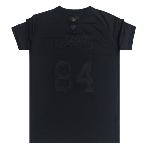 Siksilk - SS-20267 - retro oversized sports tech t-shirt - black