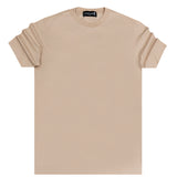 Scapegrace - ss2331869 - rear logo tee - beige