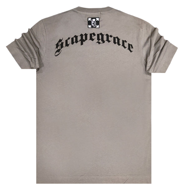 Scapegrace - ss2331869 - rear logo tee - grey