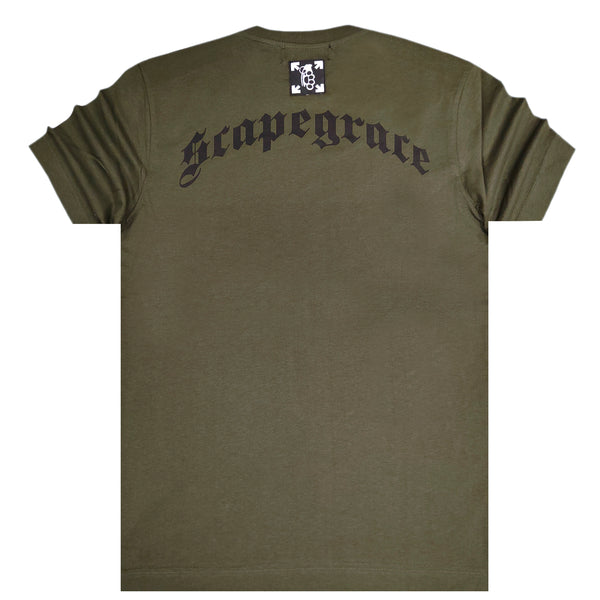 Scapegrace - ss2331869 - rear logo tee - khaki