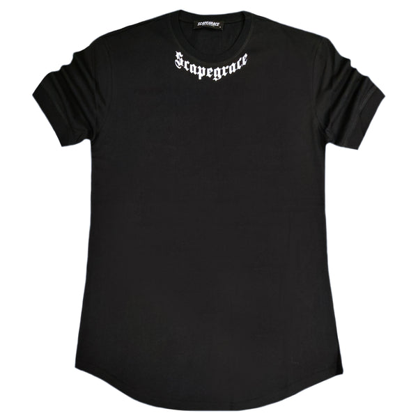 Scapegrace - ss23414-69 - neck logo tee - black