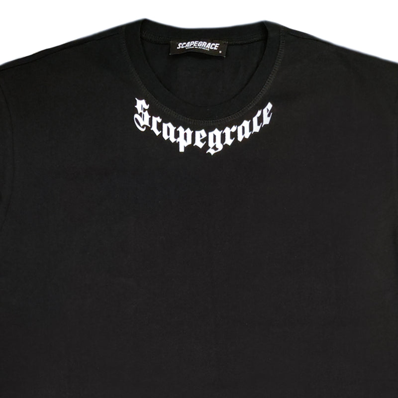 Scapegrace - ss23414-69 - neck logo tee - black