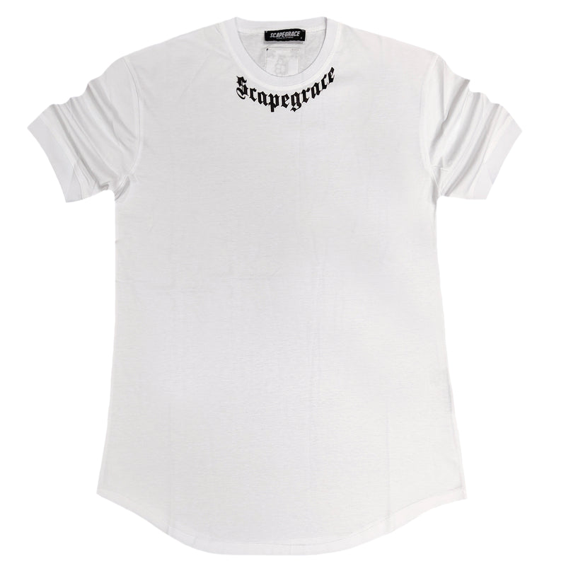 Scapegrace - ss23414-69 - neck logo tee - white