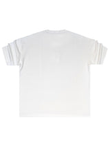 Close society Ανδρική κοντομάνικη μπλούζα oversized λευκή Embroidered Logo ST26-100-WHITE