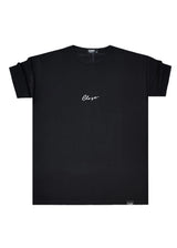 Close Society - Ανδρικό t-shirt πικέ regular fit Calligraphy logo- Μαύρο ST26-26