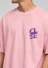 CLOSE SOCIETY - Ανδρικό oversized t-shirt - Ροζ STO-300