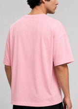 CLOSE SOCIETY - Ανδρικό oversized t-shirt - Ροζ STO-300