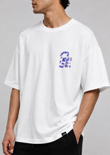 CLOSE SOCIETY - Ανδρικό oversized t-shirt - Λευκό STO-300