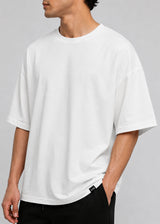 CLOSE SOCIETY - Ανδρικό oversized t-shirt Slow Down - Λευκό STO-301