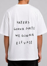 CLOSE SOCIETY - Ανδρικό oversized t-shirt Haters - Λευκό STO-303