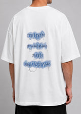CLOSE SOCIETY - Ανδρικό oversized t-shirt Good Vibes - Λευκό STO-304