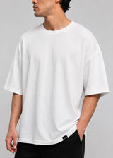CLOSE SOCIETY - Ανδρικό oversized t-shirt Good Vibes - Λευκό STO-304