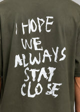 CLOSE SOCIETY - Ανδρικό oversized t-shirt - Χακί STO-305