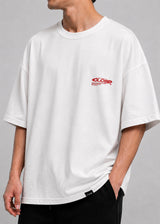 CLOSE SOCIETY - Ανδρικό oversized t-shirt - Λευκό STO-306