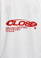 CLOSE SOCIETY - Ανδρικό oversized t-shirt - Λευκό STO-306
