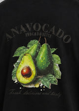 CLOSE SOCIETY - Ανδρικό oversized t-shirt Avocado - Μαύρη STO-313